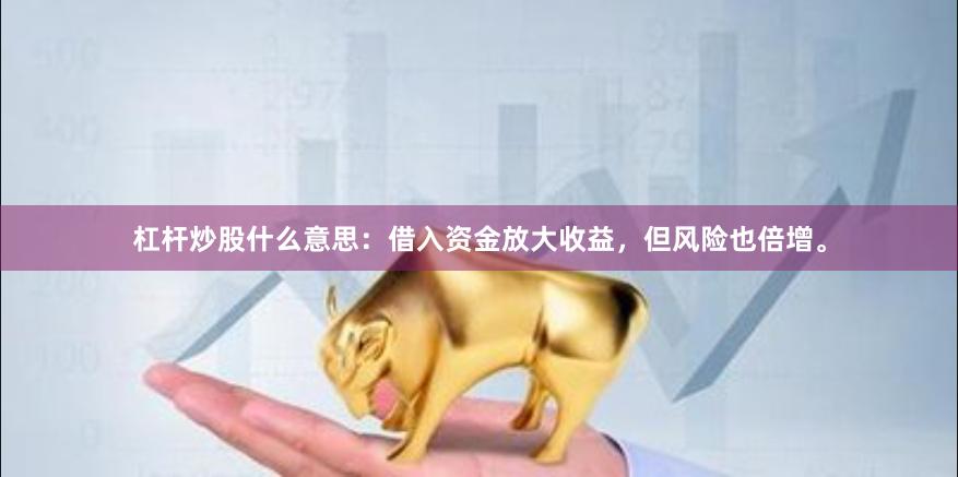 杠杆炒股什么意思：借入资金放大收益，但风险也倍增。